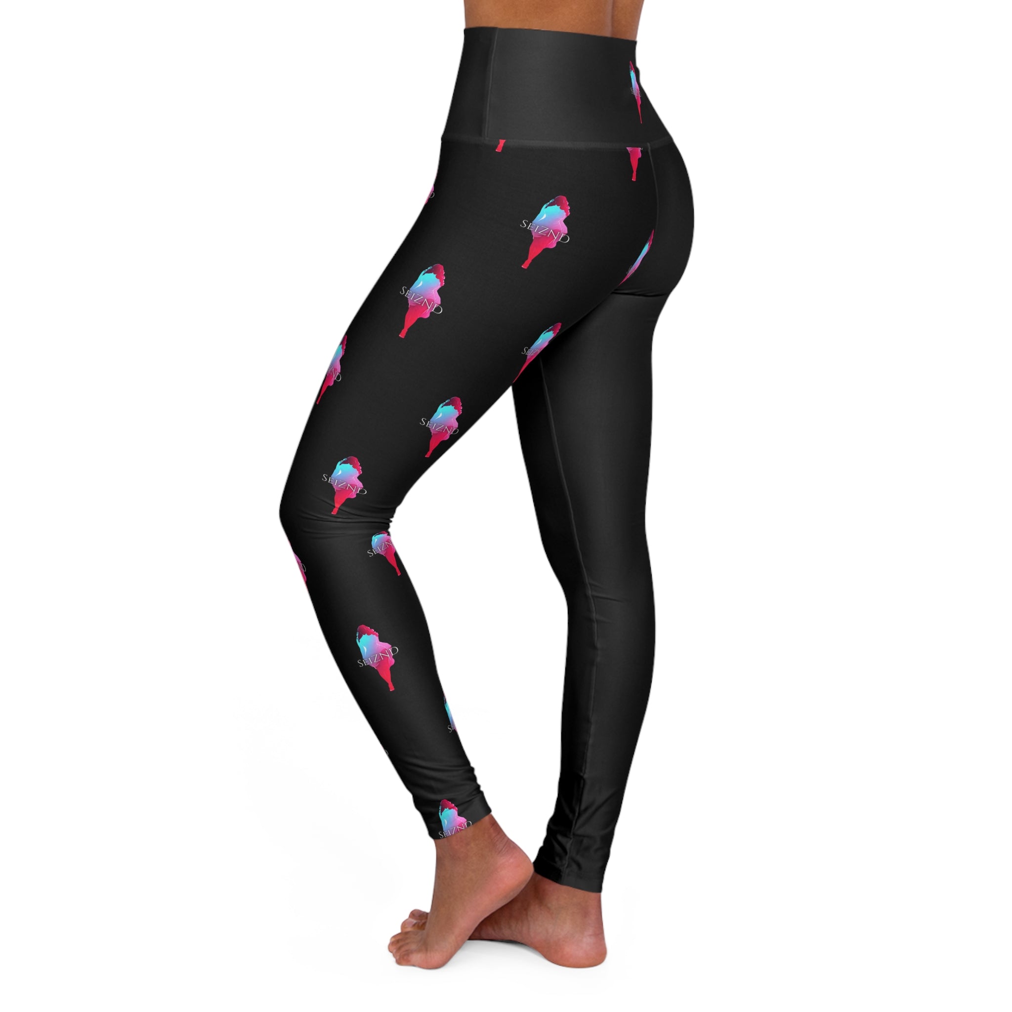 Colorful High Waisted Yoga Leggings, Trendy Activewear, Fitness Leggings, Workout Gear, Unique Leggings for Women, Gift for Yogis