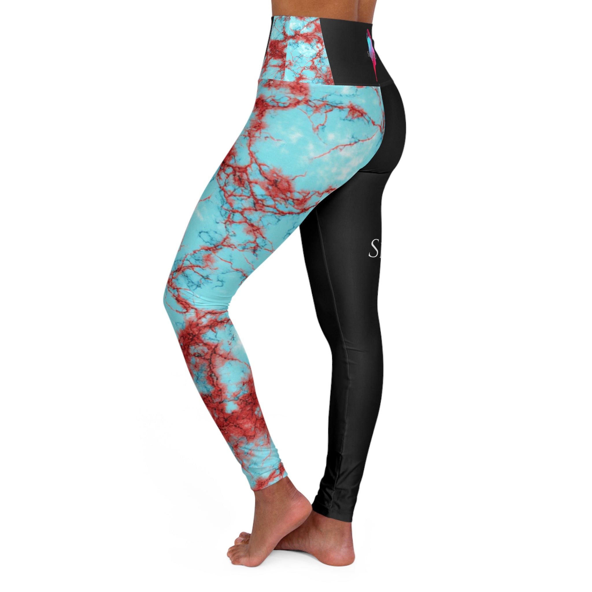 Stylish High Waisted Yoga Leggings, Workout Gear, Fitness Apparel, Activewear, Casual Lounge Pants, Exercise Leggings