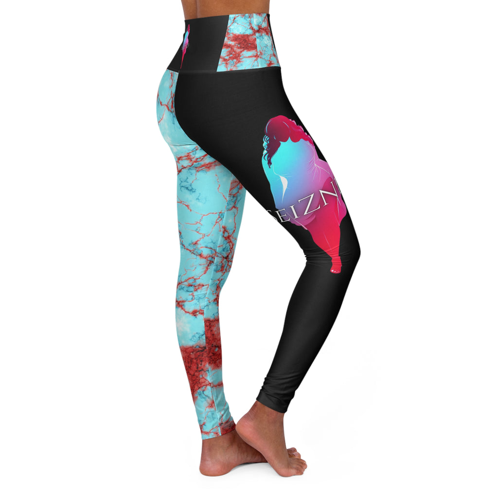 Stylish High Waisted Yoga Leggings, Workout Gear, Fitness Apparel, Activewear, Casual Lounge Pants, Exercise Leggings
